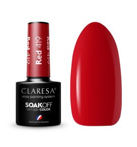 Claresa Lakier hybrydowy RED 419 - 5g